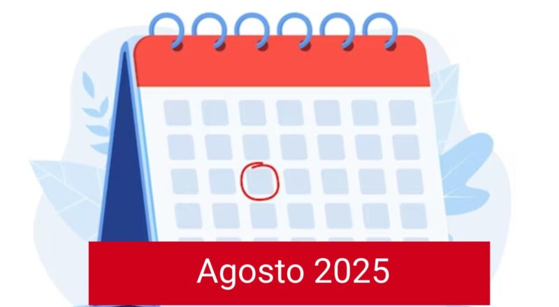 Calendário de Agosto de 2025: Datas Comemorativas, Feriados e Lua